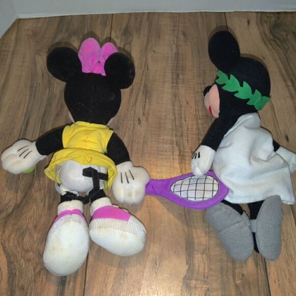 MATTEL Vintage Bean Plush Star Bean Disney MINNIE MOUSE & Mickie Mouse. Has wear - Picture 4 of 8